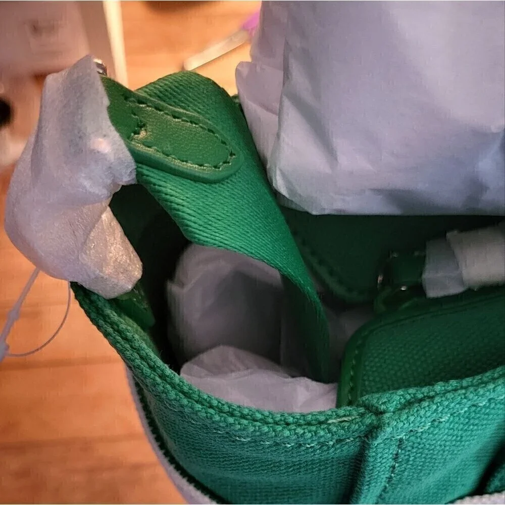 Kate Spade Jett Beach Time Stripe Small Tote in Green Bean